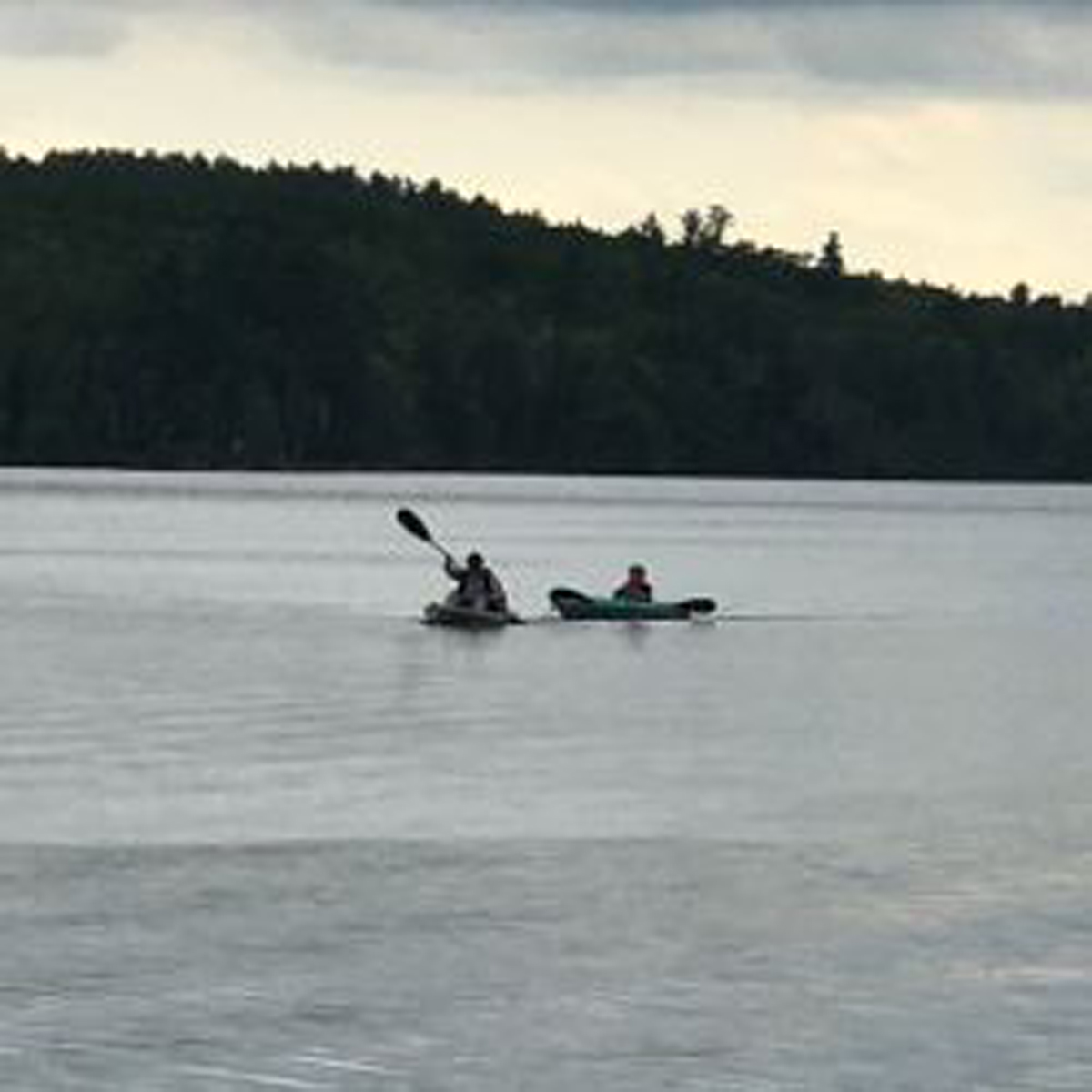 Two kayakers on the water